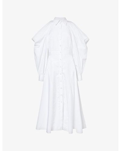 Cotton Poplin Flounce Skirt - Ready-to-Wear 1AAX2F