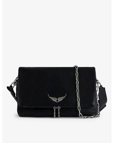 Zadig & Voltaire Rocky Leather Cross-body Bag - Black