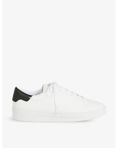 Ted Baker Kimmii Contrast-heel Leather Low-top Sneakers - White