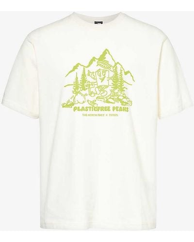The North Face Nature Branded-print Cotton-jersey T-shirt - White