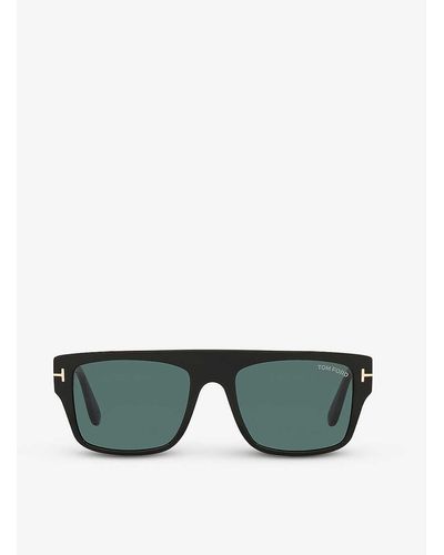 Tom Ford Ft0907 Dunning Square-frame Acetate Sunglasses - Green