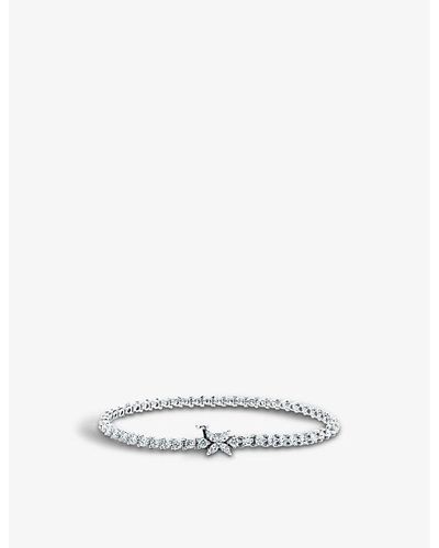 Tiffany & Co. Victoria Line And Diamond Bracelet - White