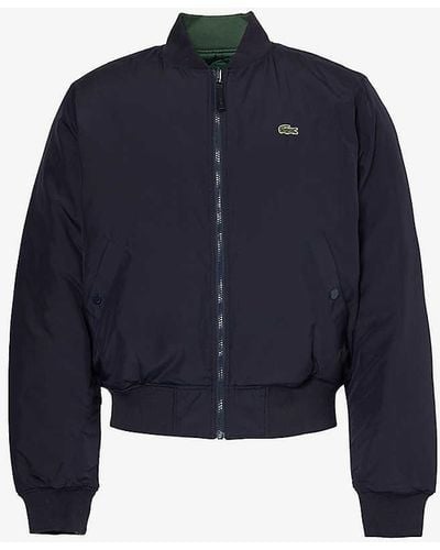 Lacoste Brand-patch Reversible Shell Jacket - Blue
