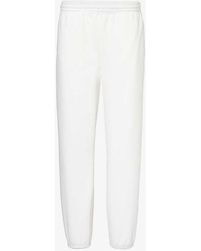 Beyond Yoga On The Go Relaxed-fit Cotton-blend jogging Bottoms - White