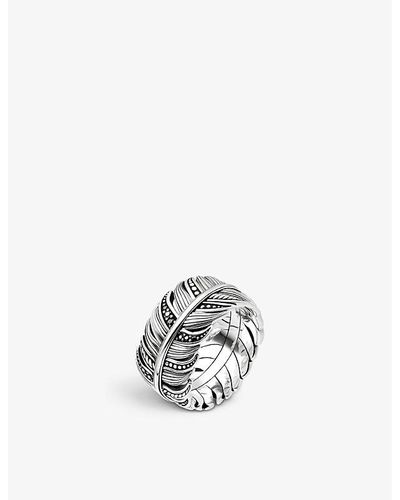 Thomas Sabo Rebel At Heart Sterling-silver And Zirconia Ring - White