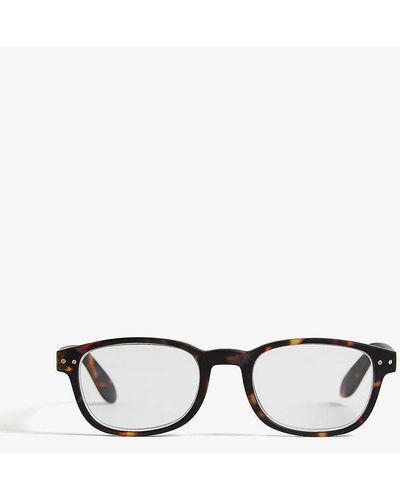 Izipizi #b Reading Rectangle-frame Glasses +2.5 - Black