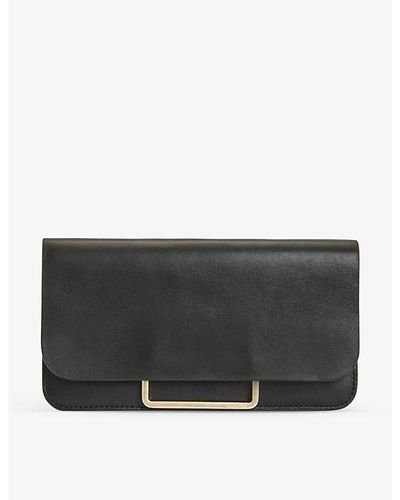 AllSaints Monique Attachable Leather Belt Bag - Black