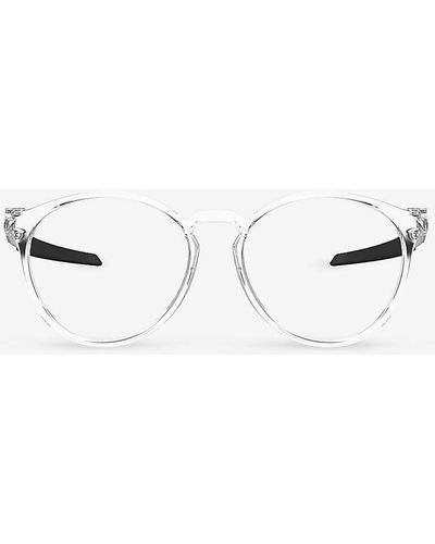 Oakley Ox8184 Exchange Round-frame Acetate Optical Glasses - White