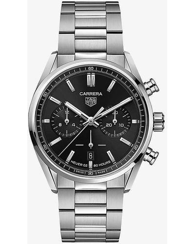 Tag Heuer Cbn2010.ba0642 Carrera Stainless-steel Automatic Watch - Metallic