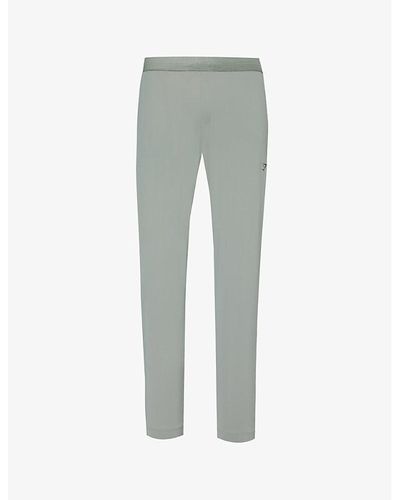 GYMSHARK Studio Logo-print Stretch-woven Trousers - Grey