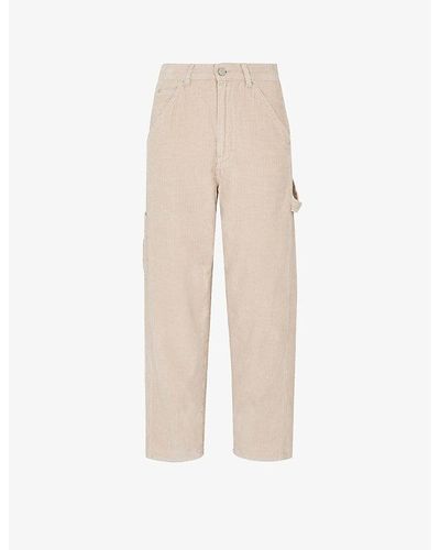 Whistles Tapered Mid-rise Corduroy Jeans - White