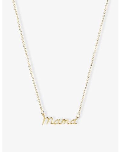 The Alkemistry Mama 18ct Yellow-gold Necklace - White