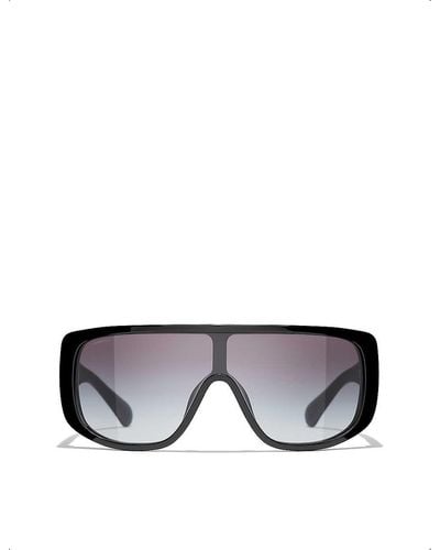 Chanel Shield Sunglasses - Black