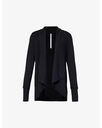 Splits59 Celine Relaxed-fit Stretch-woven Cardigan - Black