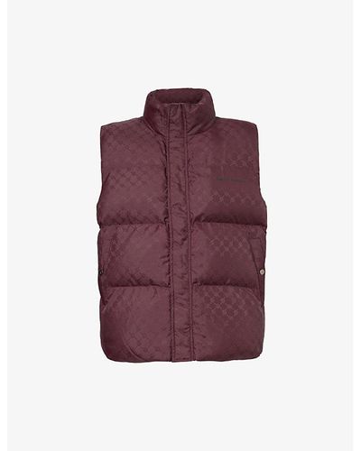 Daily Paper Pondo Padded Boxy-fit Shell Gilet X - Purple