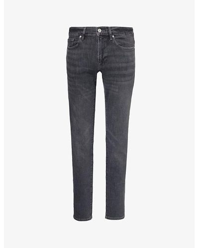 FRAME L'homme Slim Mid-rise Recycled Cotton And Polyester-blend Denim Jeans - Blue