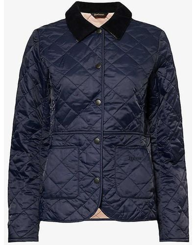 Barbour Deveron Quilted Padded Shell Jacket - Blue