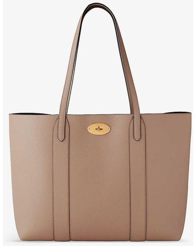 Mulberry Bayswater Leather Tote Bag - Natural