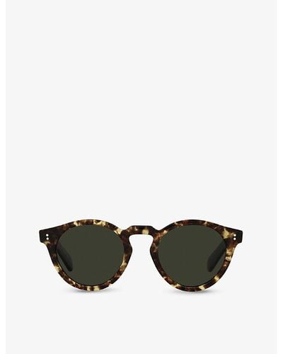 Oliver Peoples Ov5450su Martineaux Round-frame Acetate Sunglasses - Green