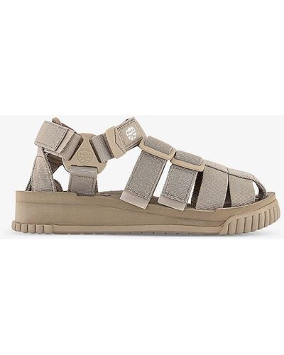 Shaka Hiker Strappy Woven Sandals - Grey