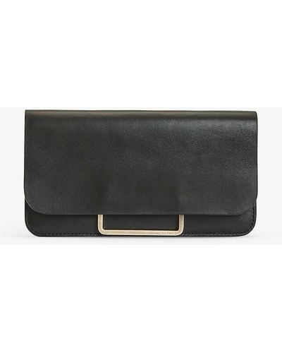 AllSaints Monique Attachable Leather Belt Bag - Grey