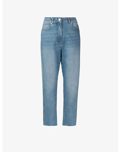 Whistles Slim-fit Faded Stretch- Jeans - Blue