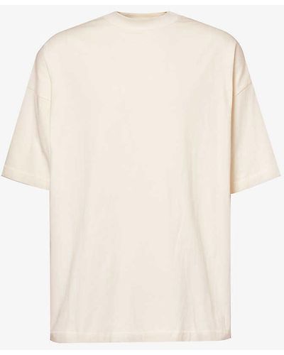 Fear of God ESSENTIALS Essentials Logo-print Short-sleeved Cotton-jersey T-shirt - White