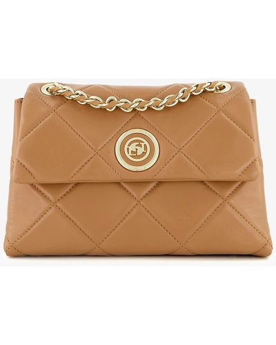 Dune Duchess Medium Quilted Leather Cross-body Bag - Natural