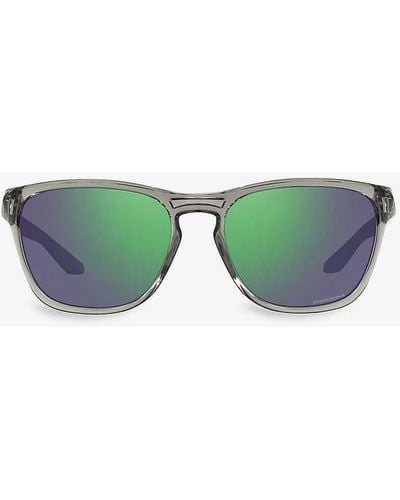 Oakley Oo9479 Manorburn Rectangle-frame Sunglasses - Green