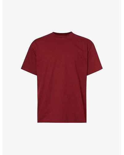 Bottega Veneta Sunrise Relaxed-fit Cotton T-shirt - Red