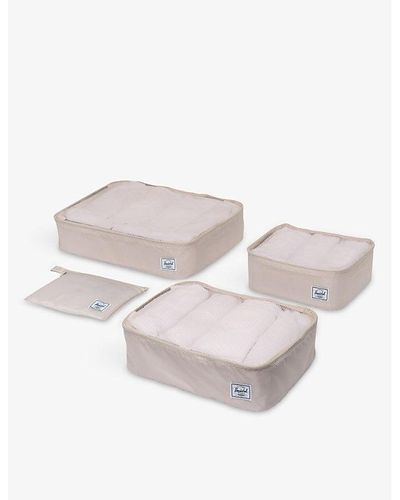 Herschel Supply Co. Kyoto Recycled-polyester Packing Cubes Set Of Four - Pink