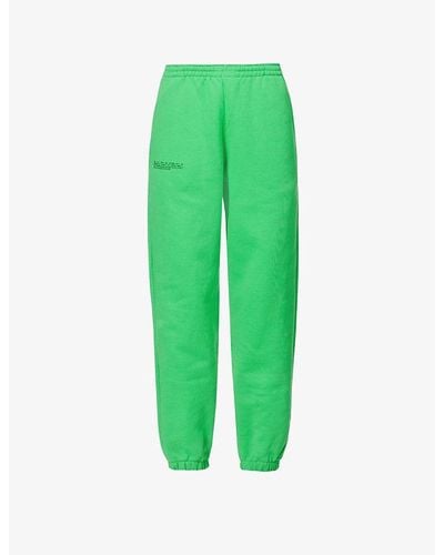 PANGAIA 365 Signature High-rise Recycled And Organic Cotton-blend jogging Bottom - Green