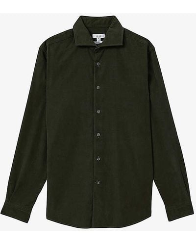 Reiss Vincy Classic-fit Cotton Shirt - Green