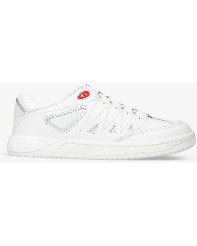 KENZO Pxt Leather Low-top Trainers - White