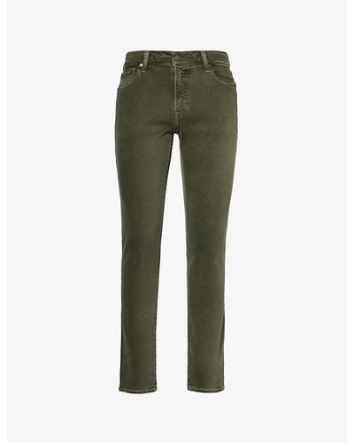 Citizens of Humanity London Slim-fit Tapered Mid-rise Stretch-twill Pants - Green