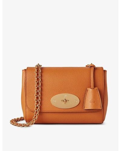Mulberry Lily Leather Shoulder Bag - Brown