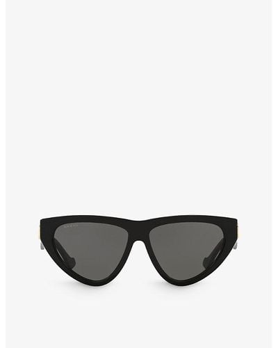 Gucci gg1333s Cat-eye Acetate Sunglasses - Gray
