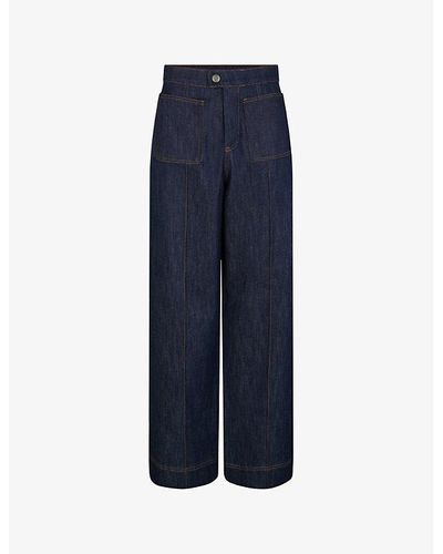 Soeur Harry Wide-leg Twin-pocket Jeans - Blue
