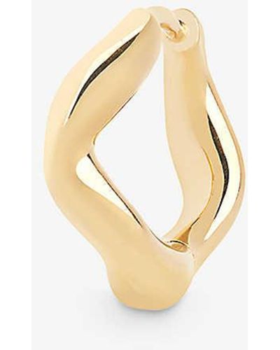 Maria Black Anil 8 18ct Yellow-gold Plated Sterling- huggie - Metallic