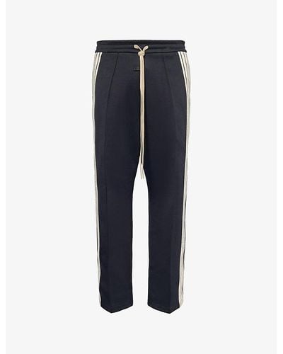 Fear Of God Contrast-panel Relaxed-fit Woven jogging Bottoms - Blue