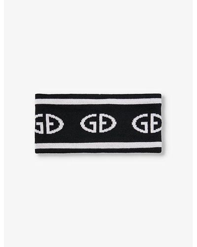 Goldbergh Tiara Logo-embroidered Wool-blend Headband - Black