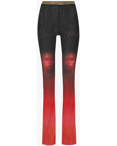 OTTOLINGER Flared-leg Mid-rise Stretch Recycled-polyester Trousers