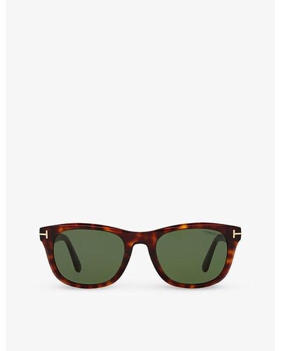 Tom Ford Tr001777 Kendel Sqaure-frame Acetate Sunglasses - Green