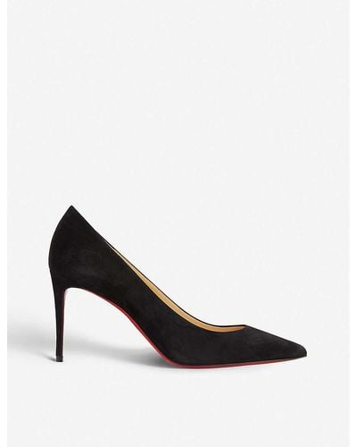 Christian Louboutin Pigalle 85 Leather Courts - Black