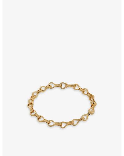 Monica Vinader Infinity Link Recycled 18ct Yellow -plated Vermeil Sterling-silver Bracelet - Metallic