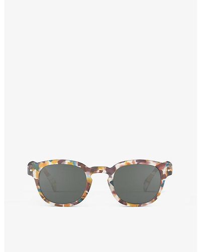 Izipizi #c Square-frame Polycarbonate Sunglasses - Gray