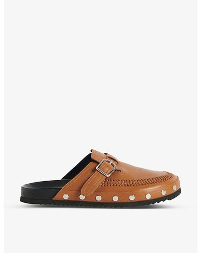 Claudie Pierlot Archy Leather Loafers - Brown
