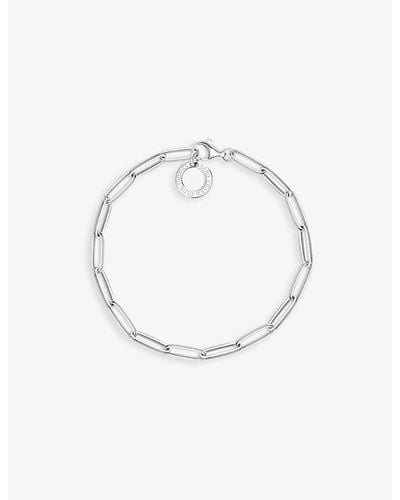 Thomas Sabo Paper Clip Chain Sterling Charm Bracelet - White