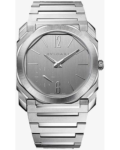 BVLGARI Bgo40c14pssxtauto Octo Finissimo S Stainless-steel Automatic Watch - Grey