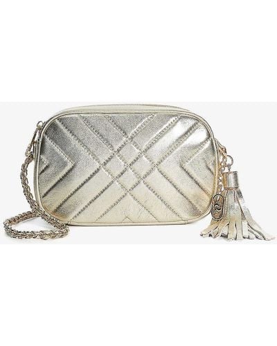 Dune Chancery Quilted Leather Cross-body Bag - Metallic